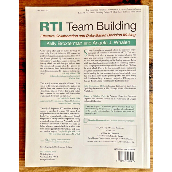 RTI Team Building Effective Collaboration Data Based Decision Making PB Like New - Picture 6 of 6